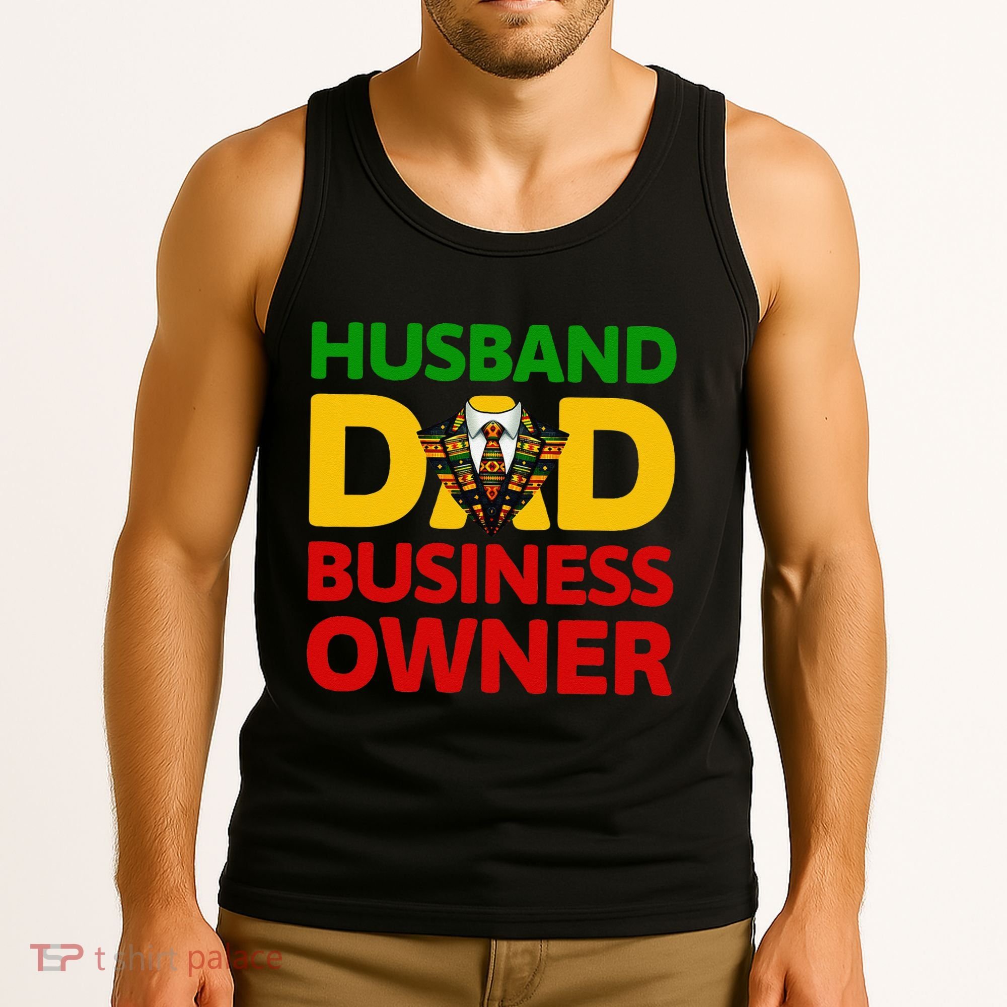 Husband Dad Small Business Owner African American Ceo Tank Top