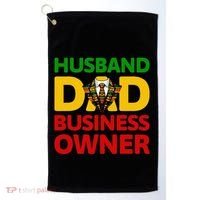Husband Dad Small Business Owner African American Ceo Golf Towel thumb 0
