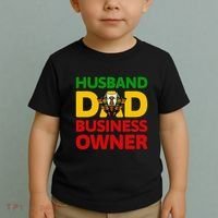 Husband Dad Small Business Owner African American Ceo Toddler T-Shirt thumb 2