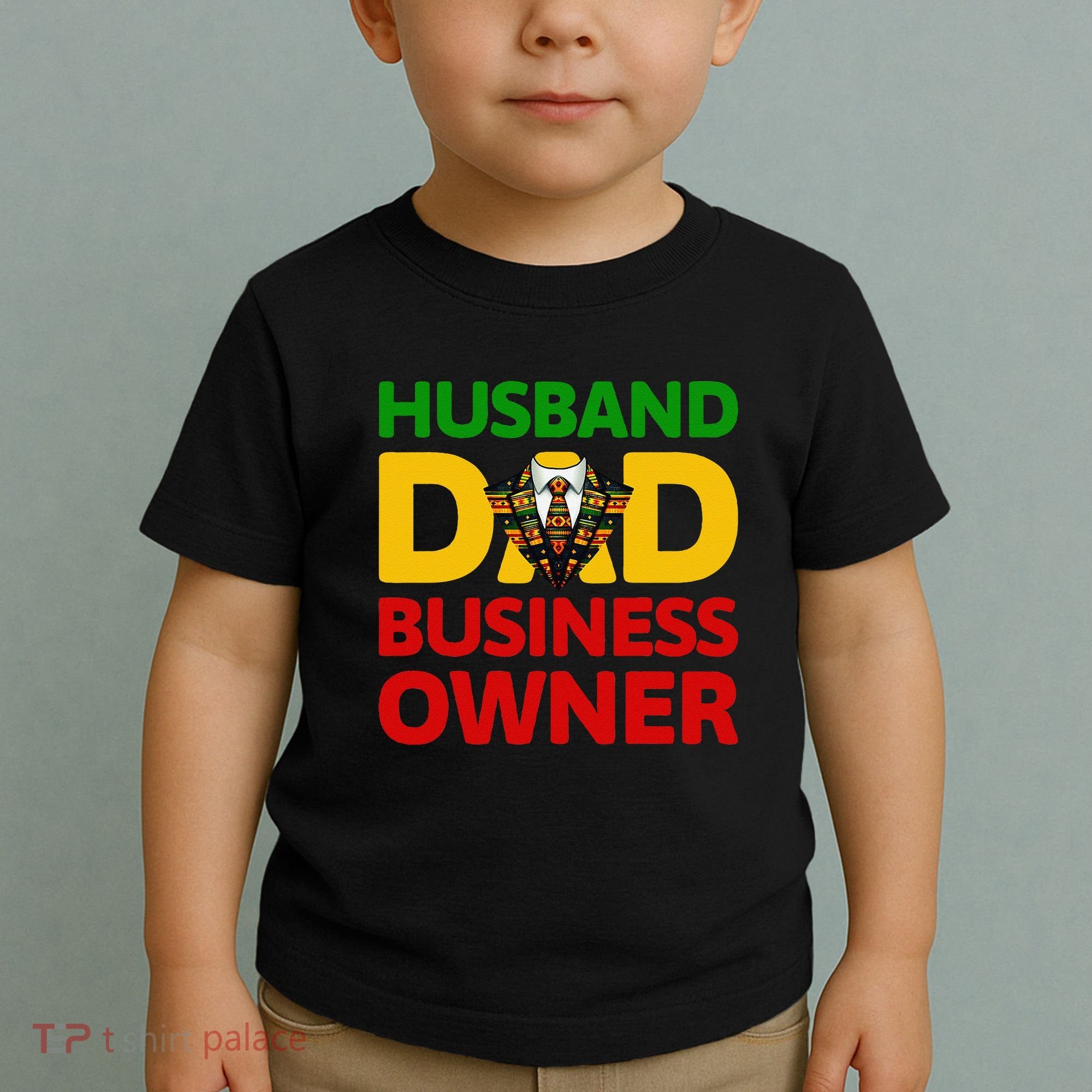Husband Dad Small Business Owner African American Ceo Toddler T-Shirt