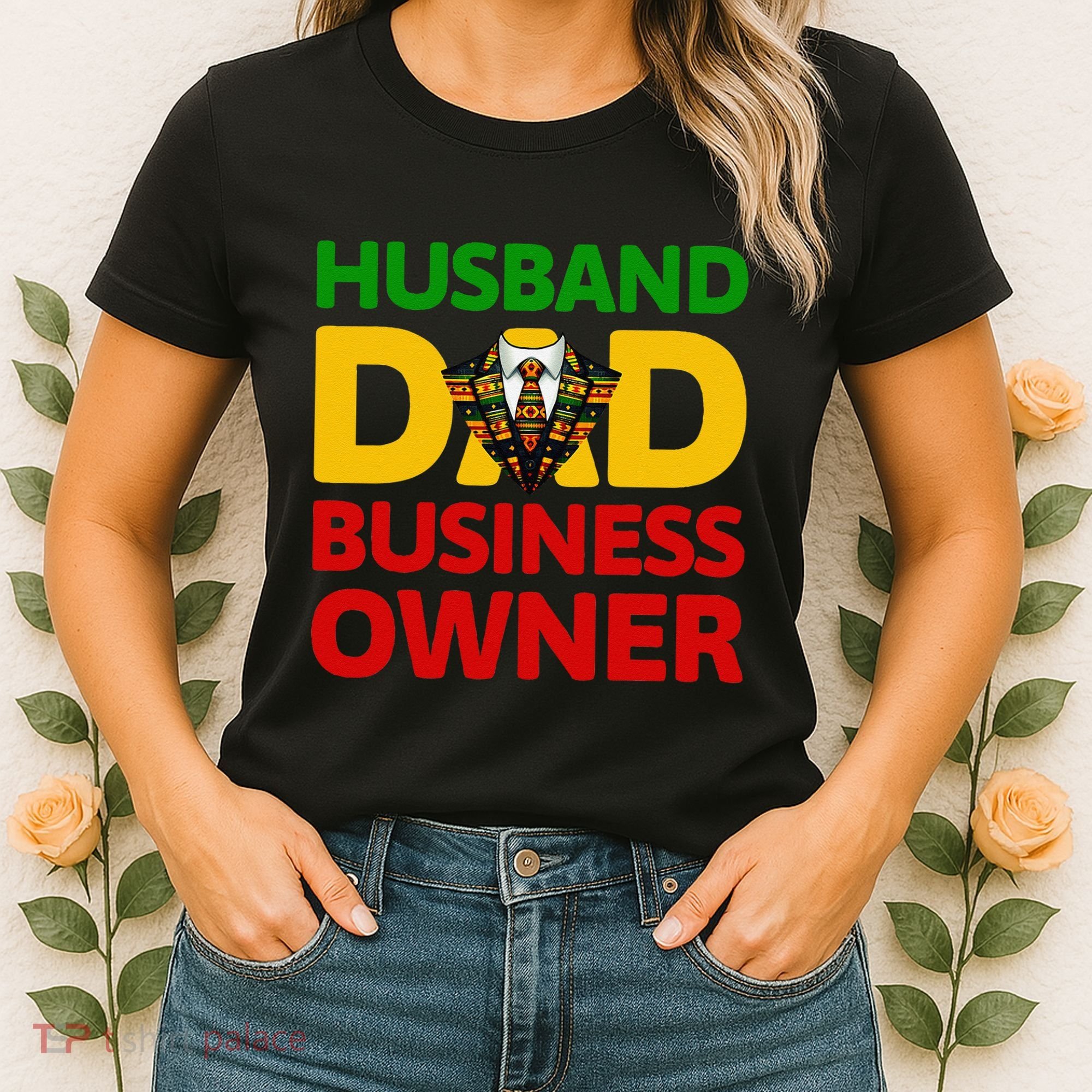 Husband Dad Small Business Owner African American Ceo Women's T-Shirt
