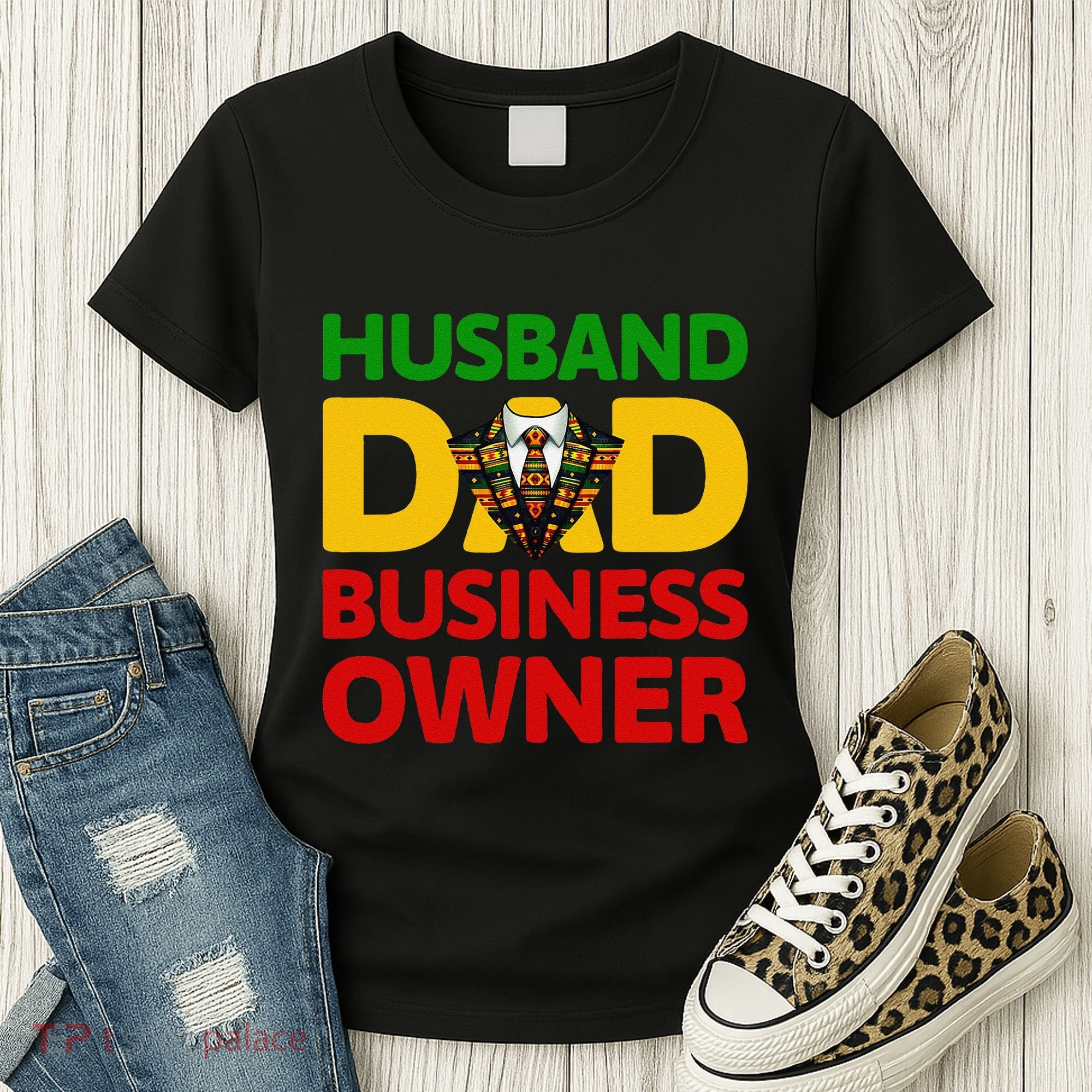 Husband Dad Small Business Owner African American Ceo Women's T-Shirt