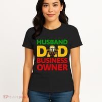 Husband Dad Small Business Owner African American Ceo Women's T-Shirt thumb 4