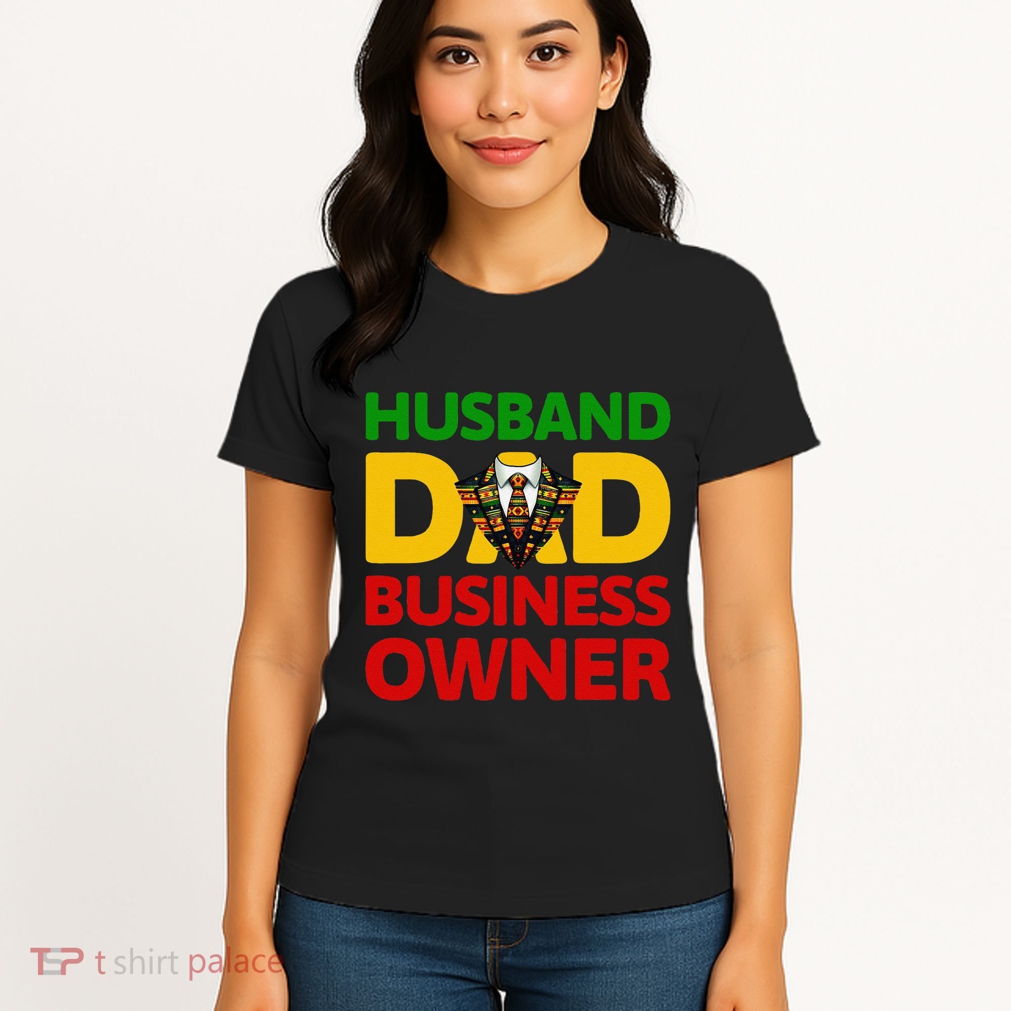 Husband Dad Small Business Owner African American Ceo Women's T-Shirt