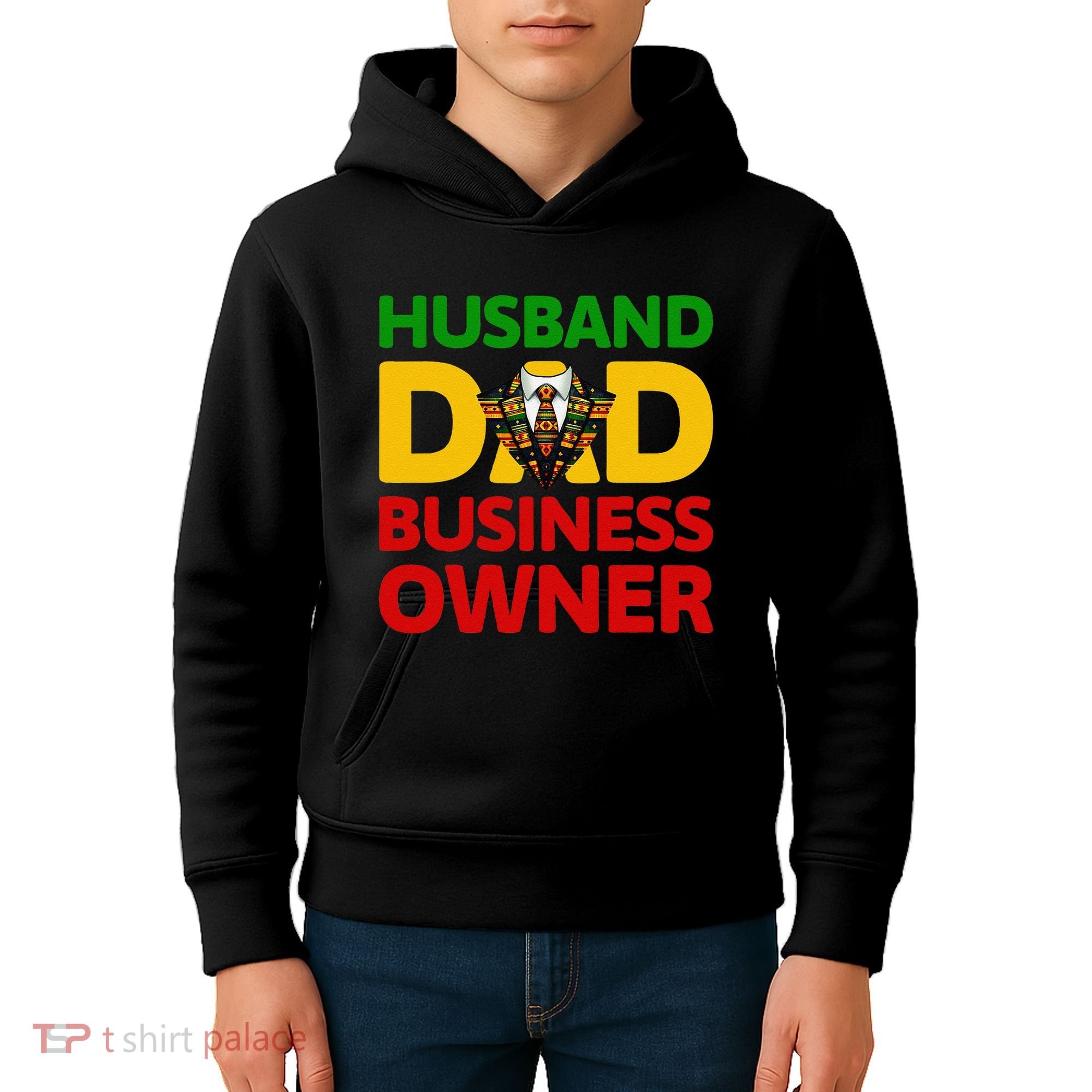 Husband Dad Small Business Owner African American Ceo Kids Hoodie