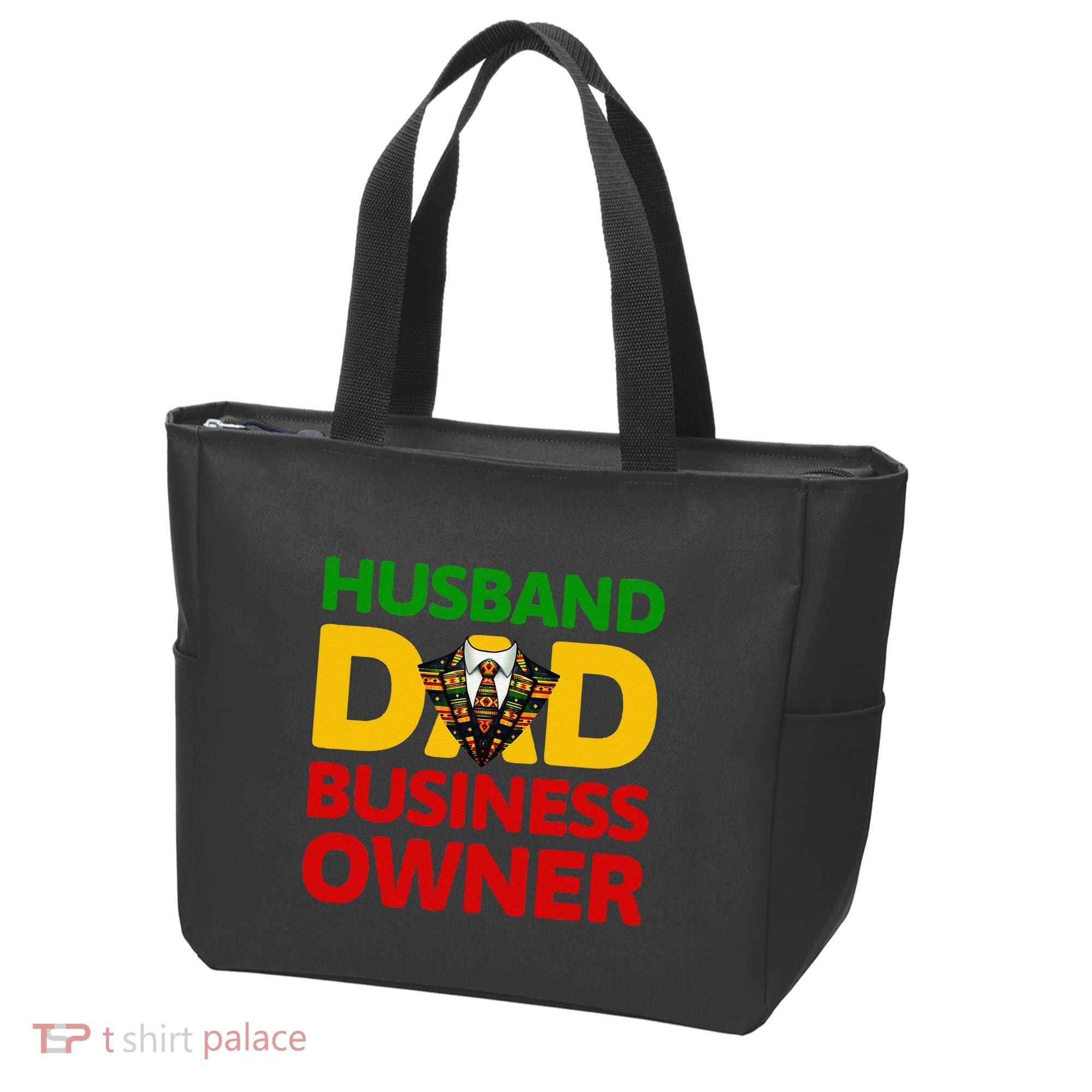 Husband Dad Small Business Owner African American Ceo Tote Bag