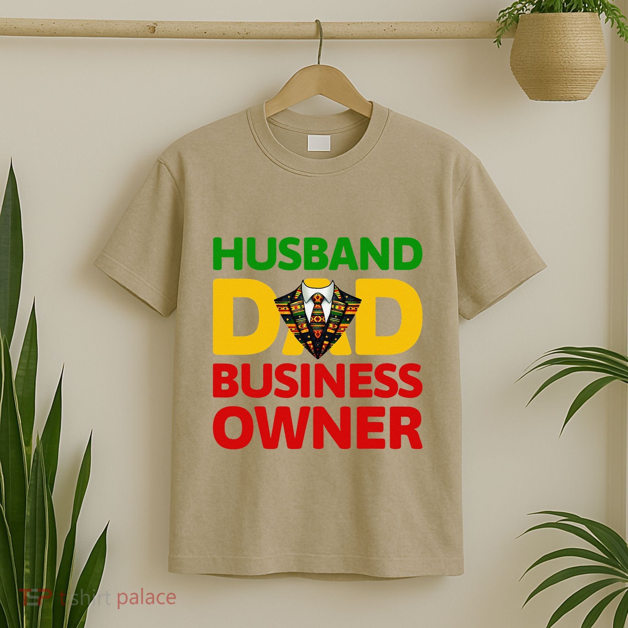 Husband Dad Small Business Owner African American Ceo T-Shirt