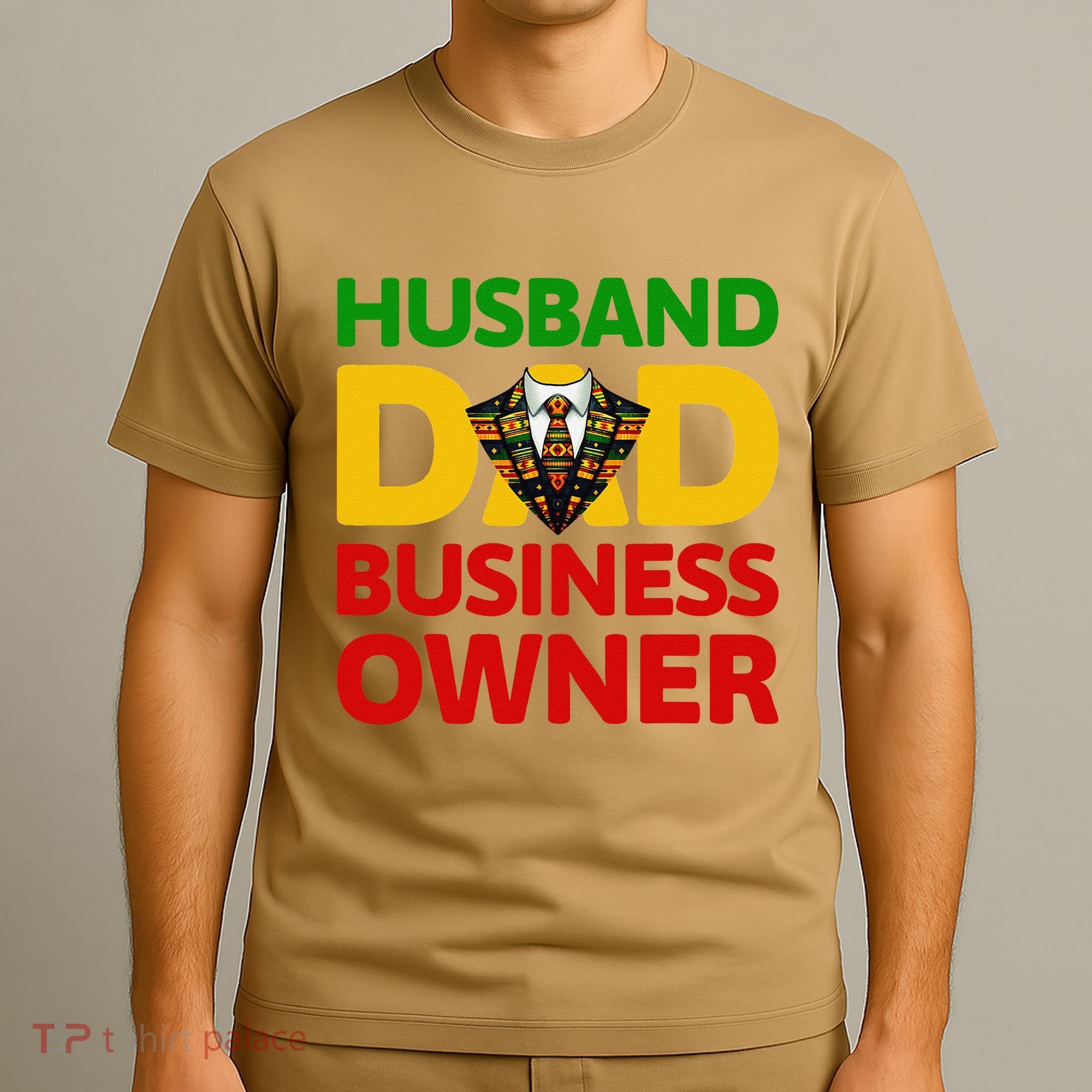 Husband Dad Small Business Owner African American Ceo T-Shirt