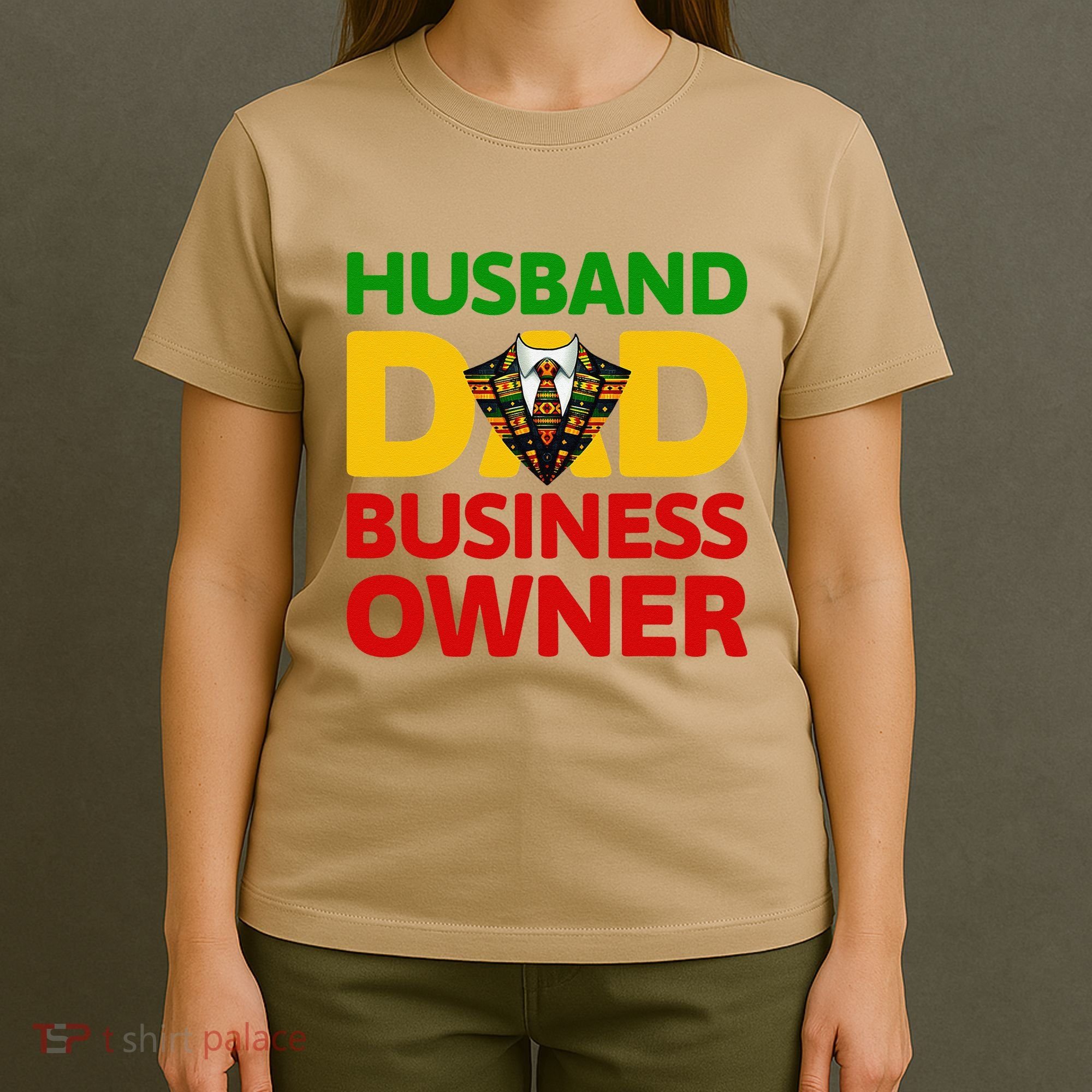 Husband Dad Small Business Owner African American Ceo T-Shirt