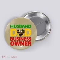 Husband Dad Small Business Owner African American Ceo Button thumb 0