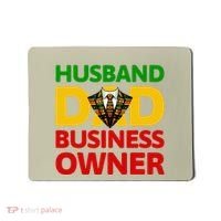 Husband Dad Small Business Owner African American Ceo Mousepad thumb 0