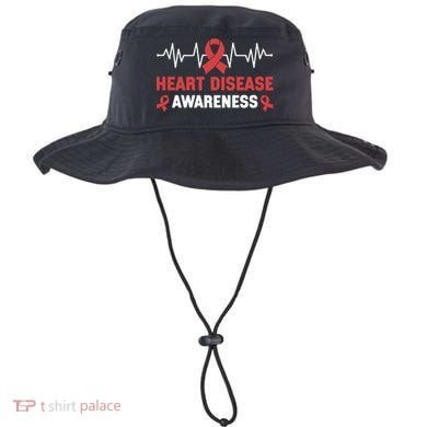 Heart Disease Support Heart Disease Awareness Cute Gift Bucket Hat
