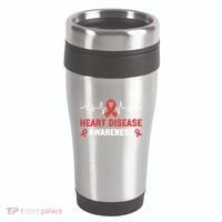 Heart Disease Support Heart Disease Awareness Cute Gift 16oz Travel Tumbler thumb 0