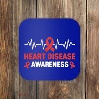 Heart Disease Support Heart Disease Awareness Cute Gift Coaster thumb 0