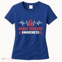 Heart Disease Support Heart Disease Awareness Cute Gift Women's T-Shirt thumb 0