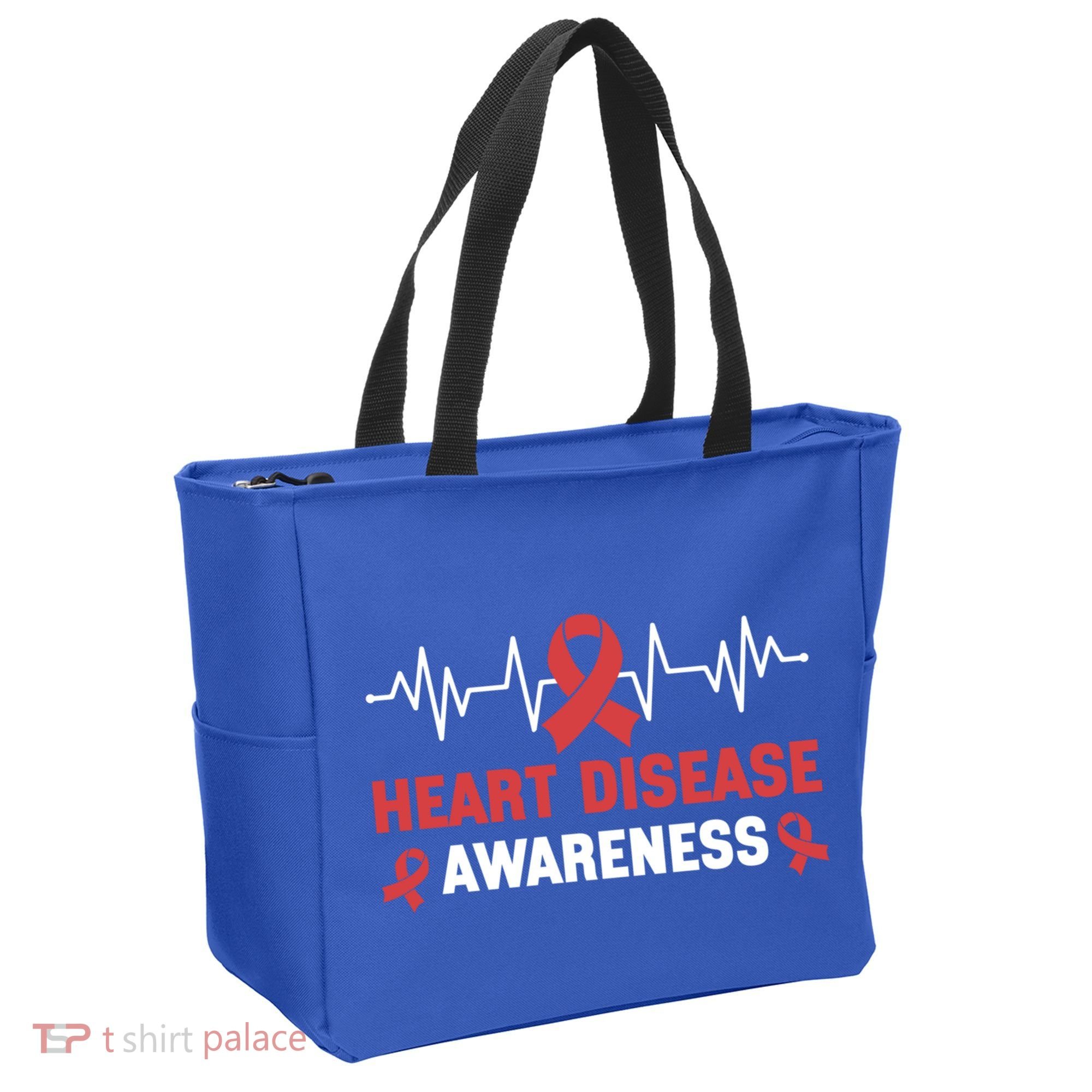 Heart Disease Support Heart Disease Awareness Cute Gift Tote Bag