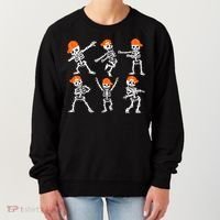 Halloween Dancing Skeleton Cap Funny Women's Sweatshirt thumb 0