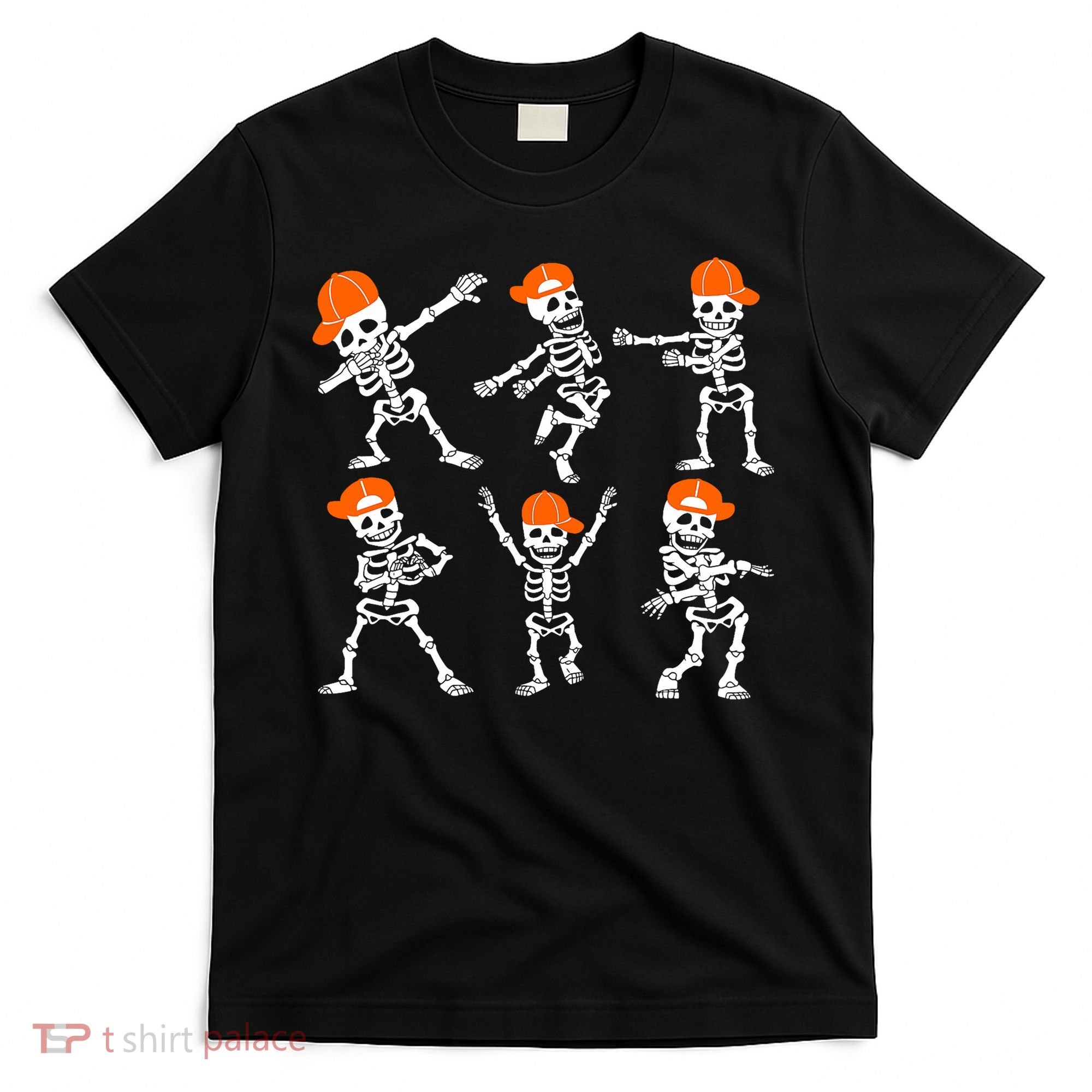 Halloween Dancing Skeleton Cap Funny T-Shirt