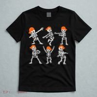 Halloween Dancing Skeleton Cap Funny T-Shirt thumb 5