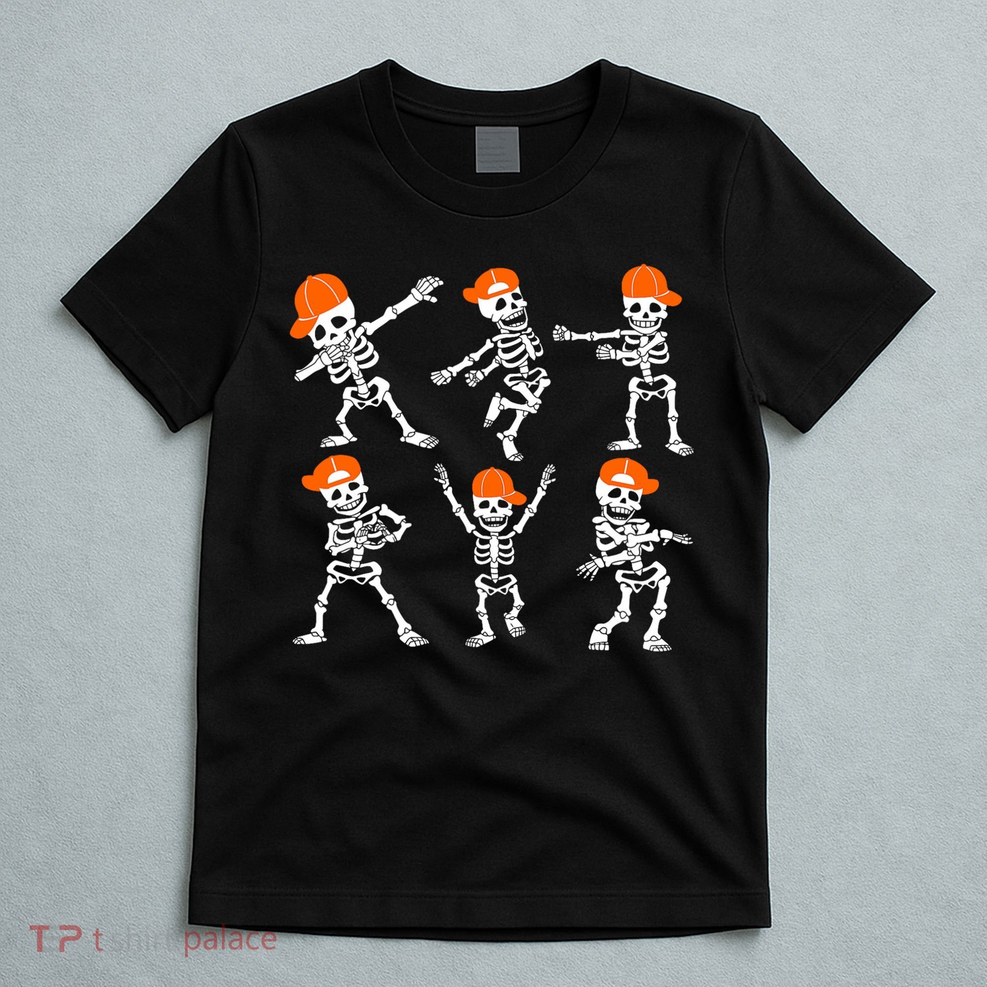 Halloween Dancing Skeleton Cap Funny T-Shirt