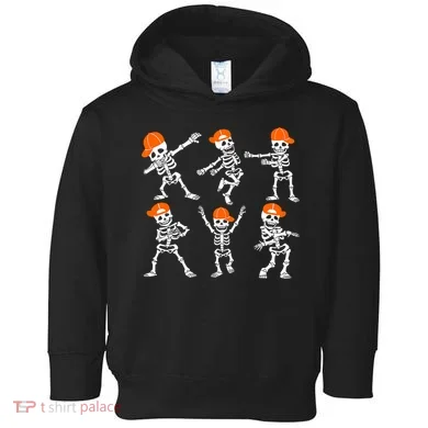 Halloween Dancing Skeleton Cap Funny Toddler Hoodie