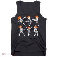 Halloween Dancing Skeleton Cap Funny Tank Top thumb 0