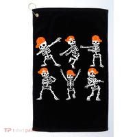 Halloween Dancing Skeleton Cap Funny Golf Towel thumb 0
