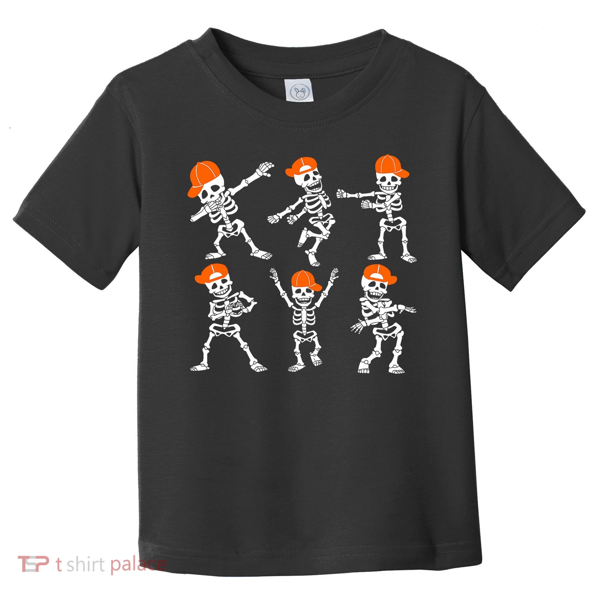 Halloween Dancing Skeleton Cap Funny Toddler T-Shirt