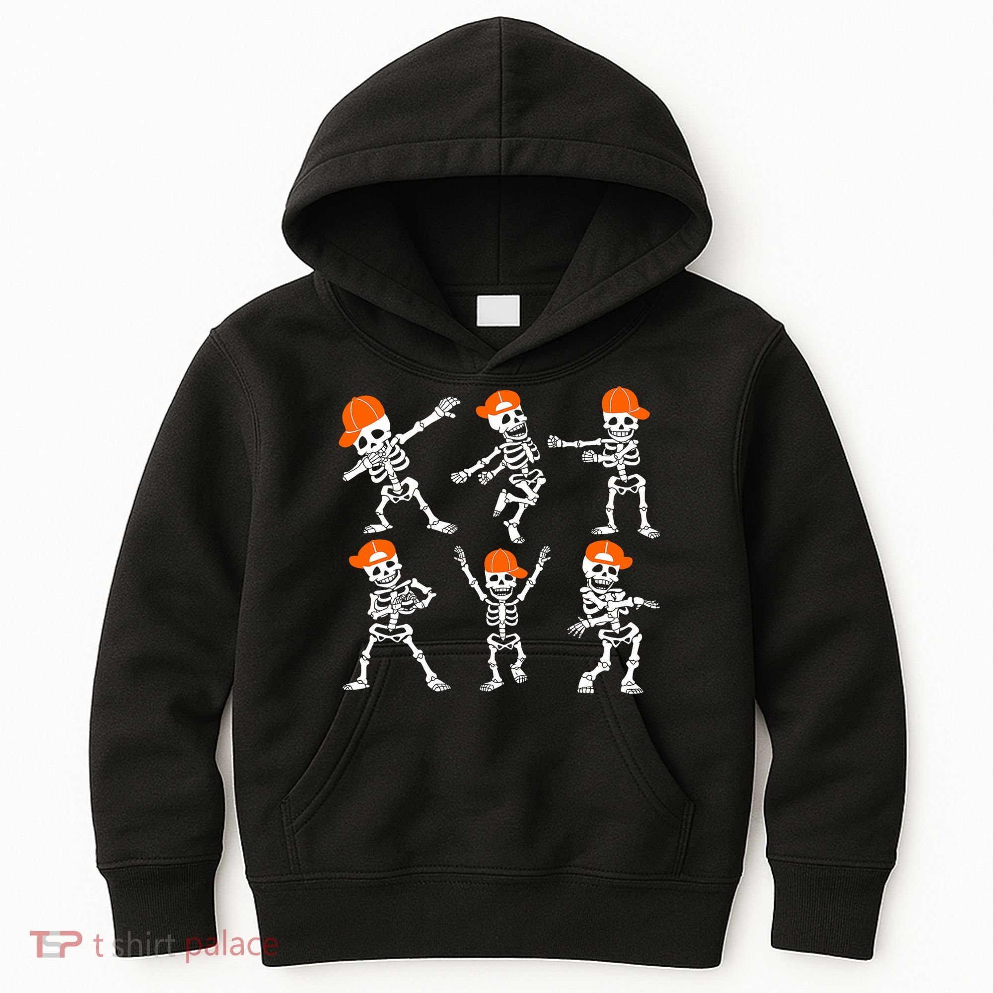Halloween Dancing Skeleton Cap Funny Kids Hoodie