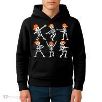 Halloween Dancing Skeleton Cap Funny Kids Hoodie thumb 4