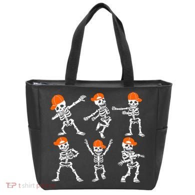 Halloween Dancing Skeleton Cap Funny Tote Bag