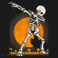 Halloween Dabbing Skeleton Bucket Hat thumb 4
