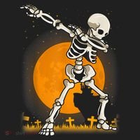 Halloween Dabbing Skeleton Beanie thumb 2