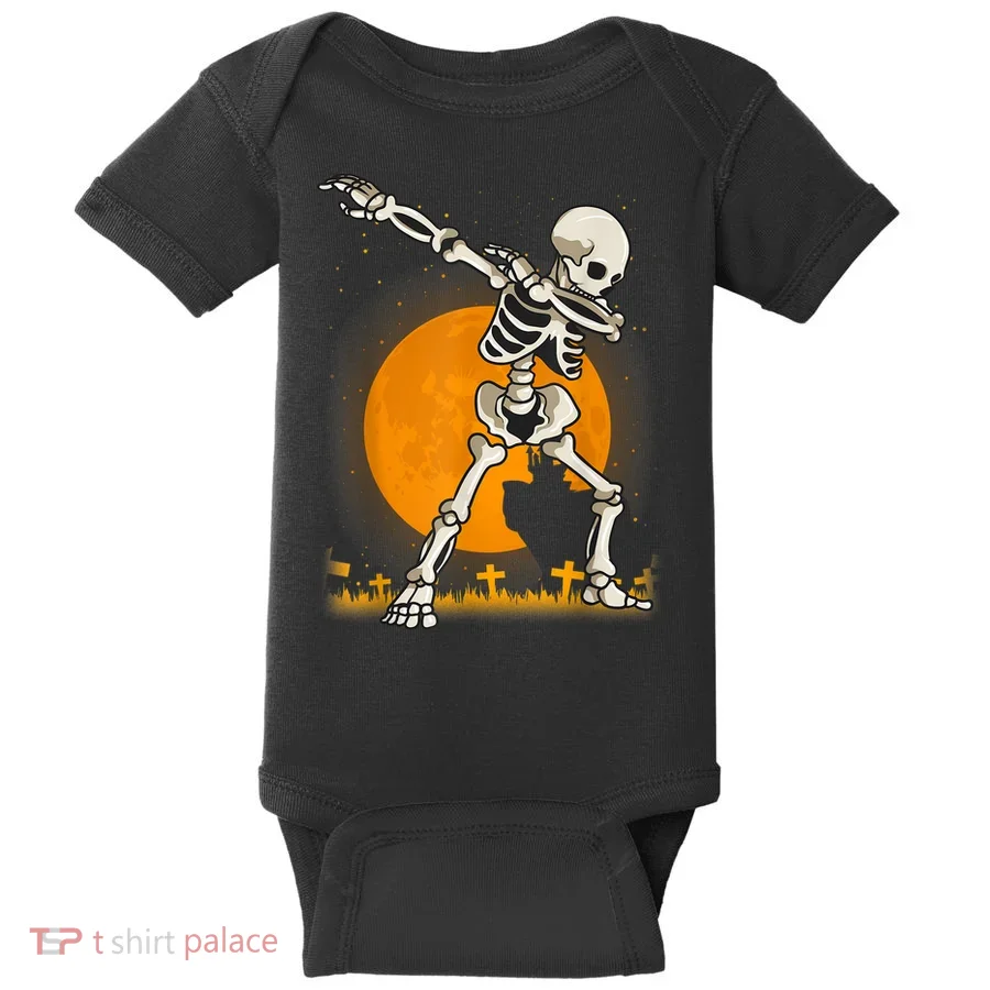 Halloween Dabbing Skeleton Baby Bodysuit