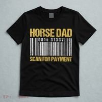 Horse Dad Scan For Payment Barcode Horse Dad T-Shirt thumb 5