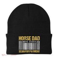 Horse Dad Scan For Payment Barcode Horse Dad Beanie thumb 0