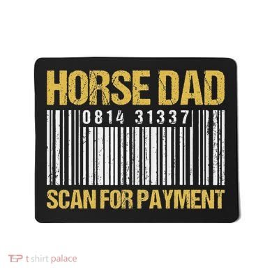 Horse Dad Scan For Payment Barcode Horse Dad Mousepad