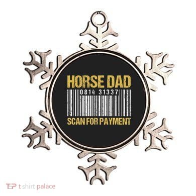 Horse Dad Scan For Payment Barcode Horse Dad Ornament