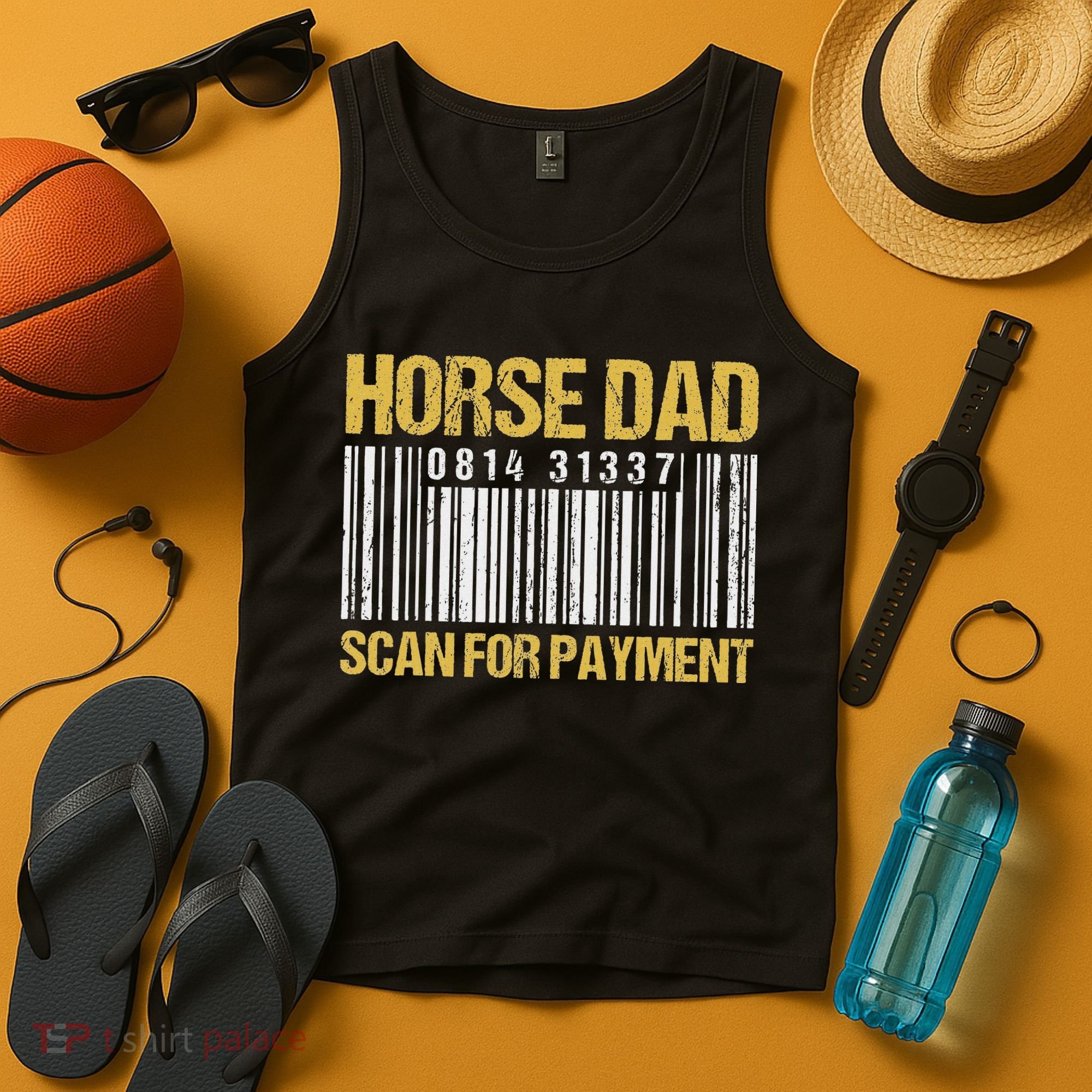 Horse Dad Scan For Payment Barcode Horse Dad Tank Top