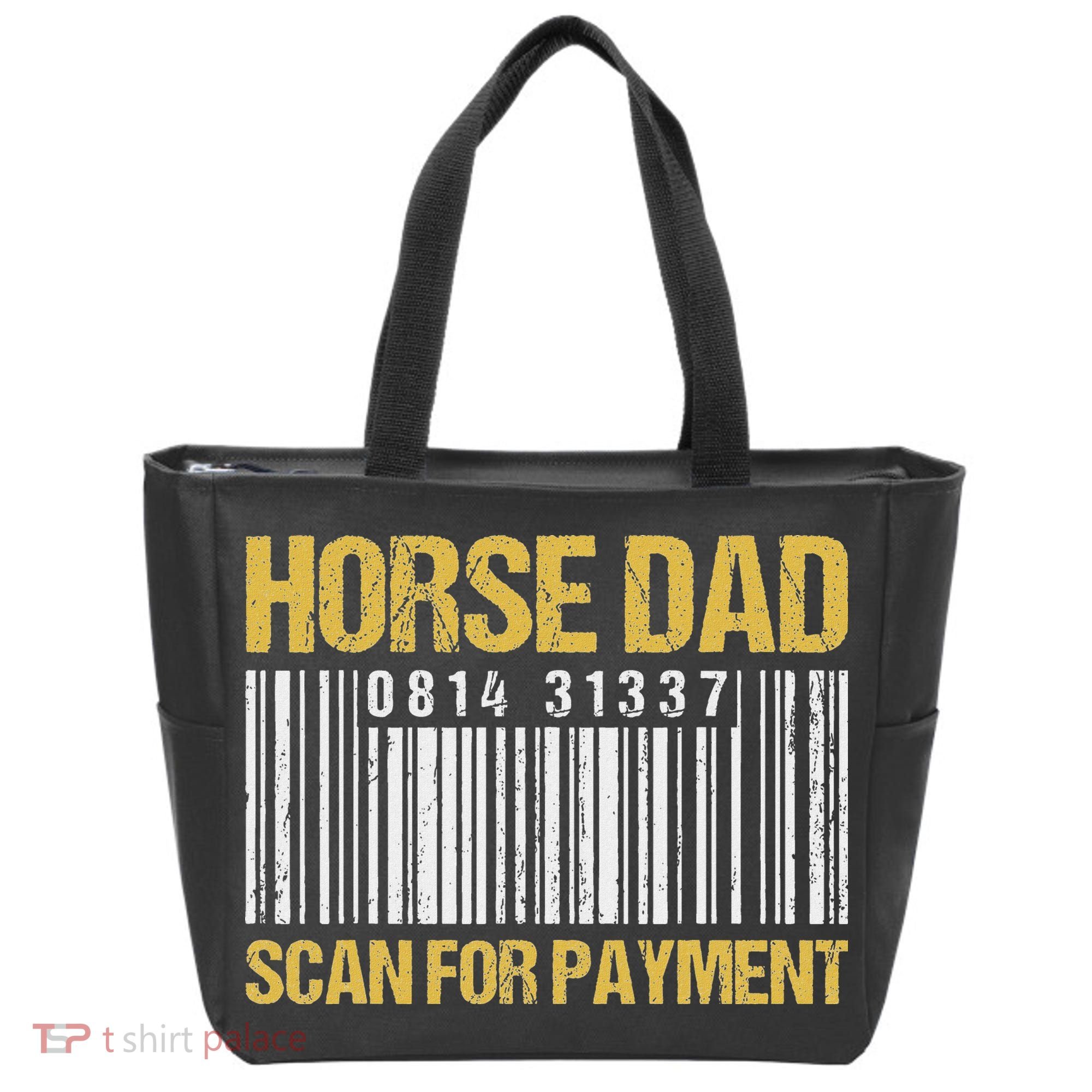 Horse Dad Scan For Payment Barcode Horse Dad Tote Bag