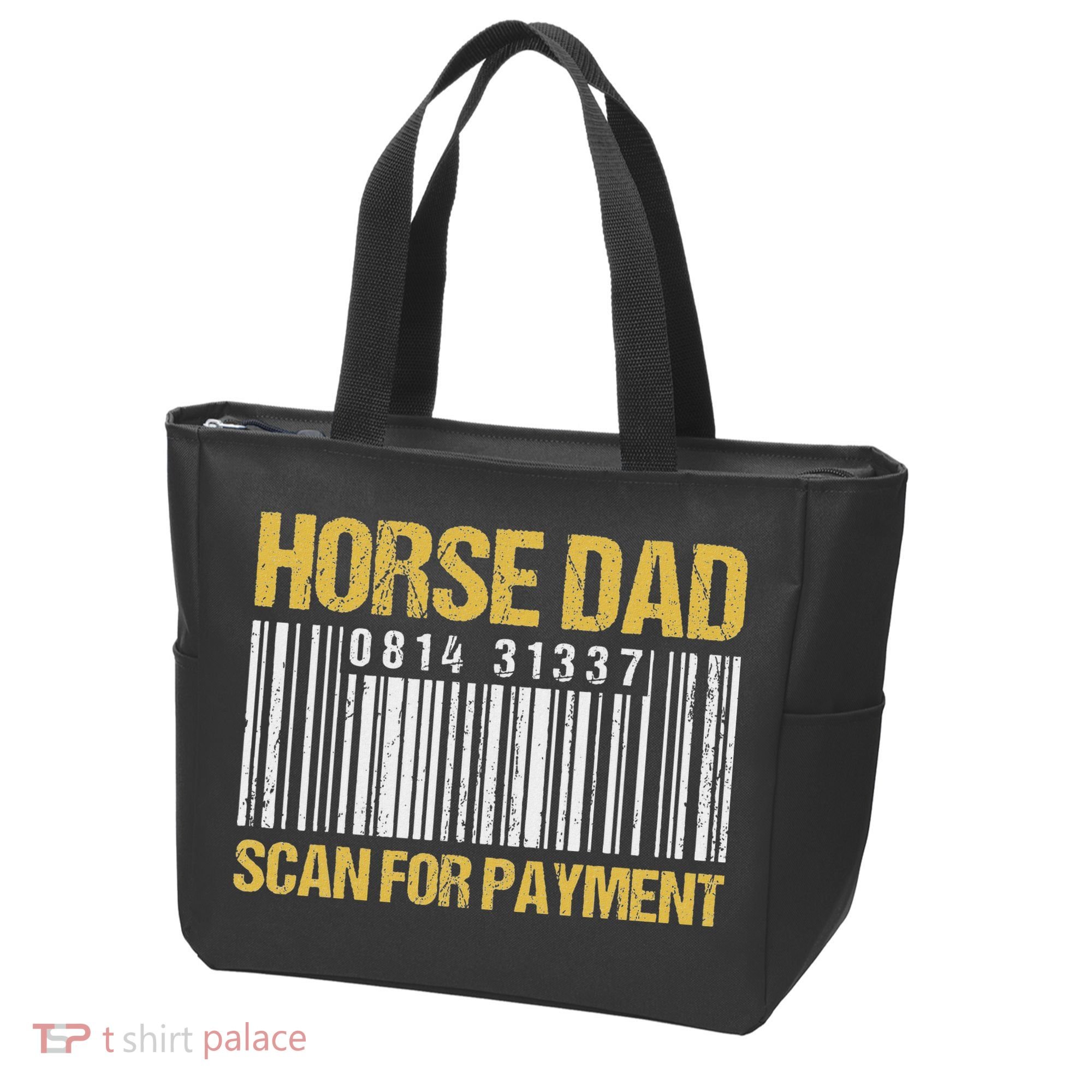 Horse Dad Scan For Payment Barcode Horse Dad Tote Bag