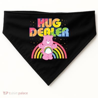 Hug Dealer Teddy Bear Rainbow USA-Made Doggie Bandana