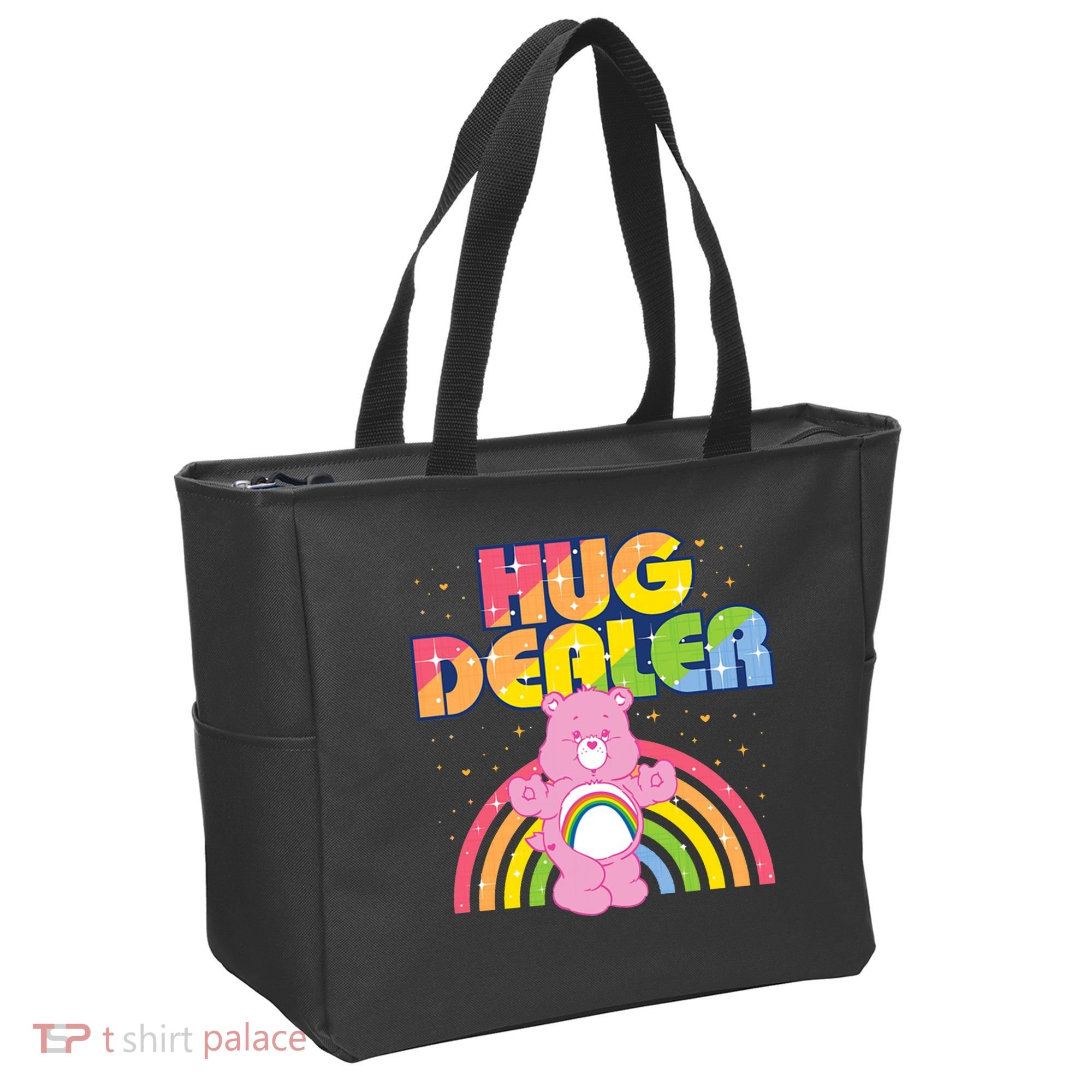 Hug Dealer Teddy Bear Rainbow Tote Bag