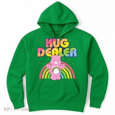 Hug Dealer Teddy Bear Rainbow Hoodie