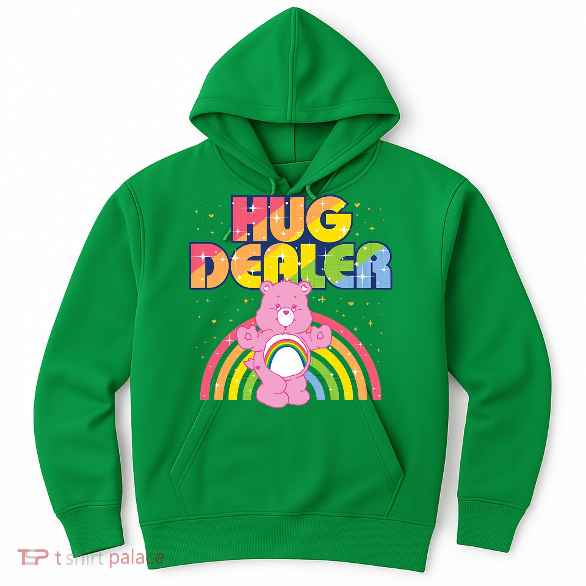 Hug Dealer Teddy Bear Rainbow Hoodie