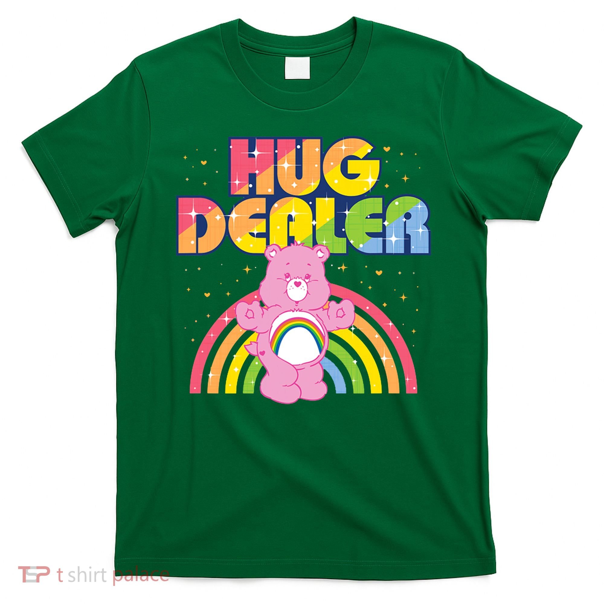 Hug Dealer Teddy Bear Rainbow T-Shirt