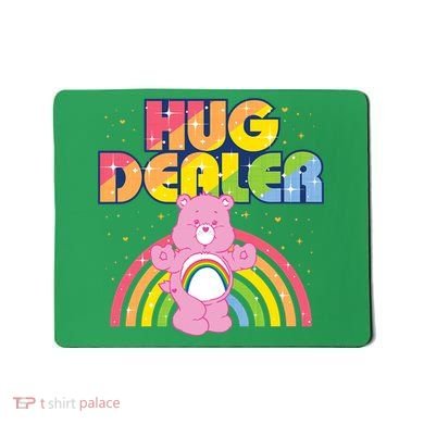 Hug Dealer Teddy Bear Rainbow Mousepad