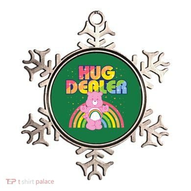 Hug Dealer Teddy Bear Rainbow Ornament
