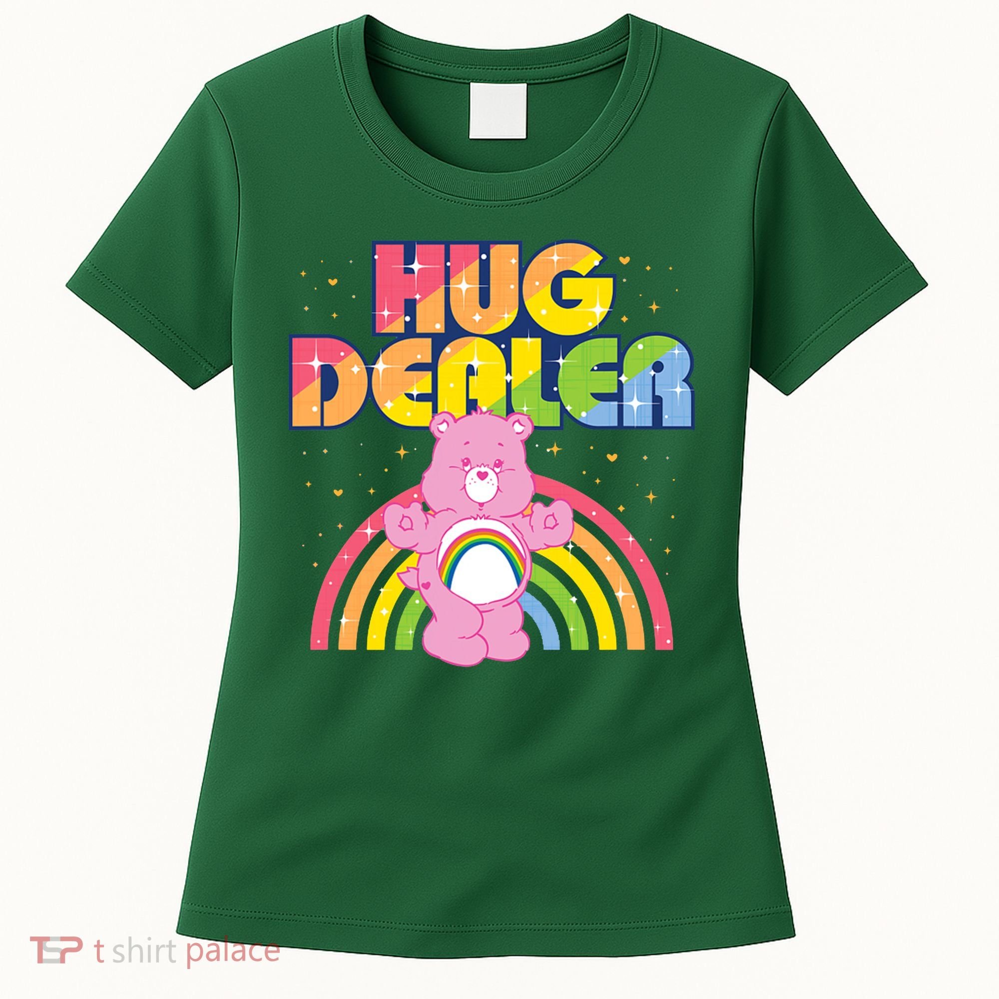 Hug Dealer Teddy Bear Rainbow Women's T-Shirt