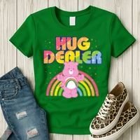 Hug Dealer Teddy Bear Rainbow Women's T-Shirt thumb 3